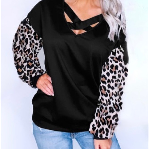 Sweaters - leopard sweater, comfortable & affordable!